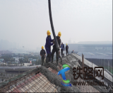 南昌西客運車間生產房工程主體封頂