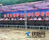 8350噸鐵路連續(xù)梁完美空中轉(zhuǎn)體