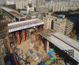 武漢常青路至三環線首座轉體橋“自轉”成功