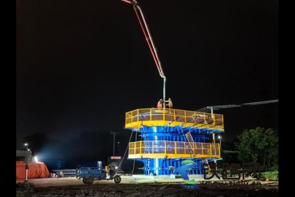 中鐵七局合武高鐵站前5標項目“首個試驗墩”順利完成